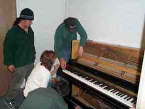 Installing a piano
