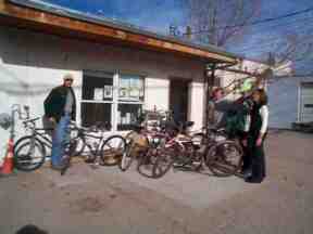 Bicycles in front of KHEN