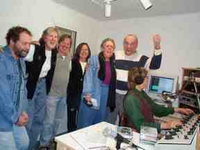 group cheering